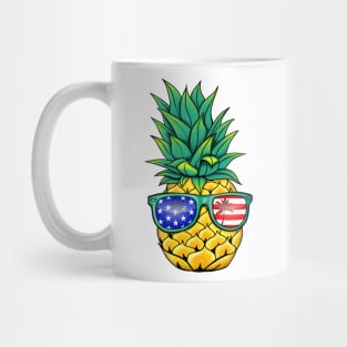 USA Patriotic Pineapple Mug